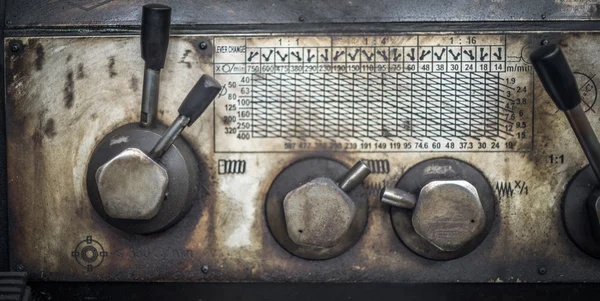 Local perspective on old machine equipment — Stock Photo, Image