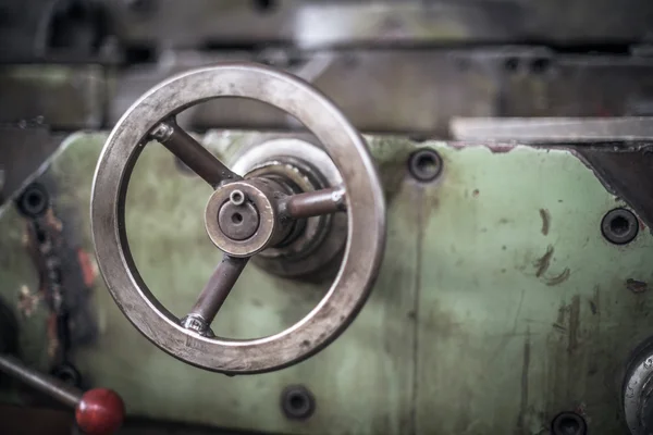 Gedeeltelijk uitzicht op de oude machine — Stockfoto