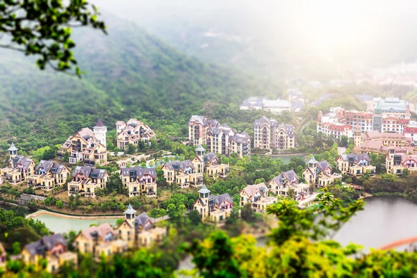 Cina Shenzhen oltremare Cinese città di montagna Ville — Foto Stock