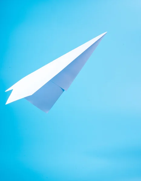 A paper plane in the sky — Stock Photo, Image