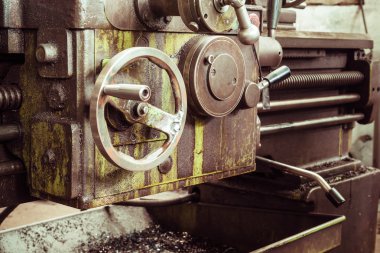 Torna üzerindeki kolu yakın çekim