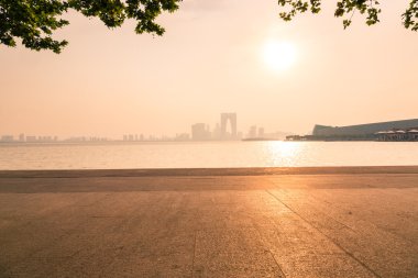 Jinji Gölü Çin Suzhou sahne.