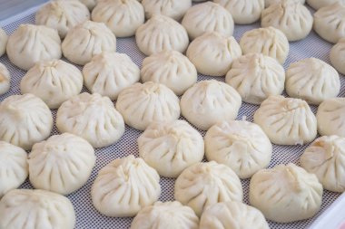 Buğulanmış har gow Dim sum hamur tatlısı