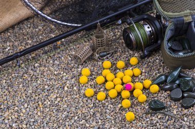 Yemler üzerinde sazan yakalamak