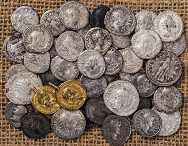Roma İmparatorluğu'nun antik sikke.