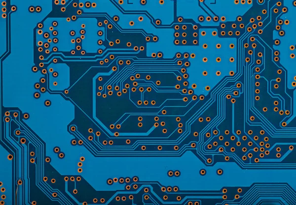 Kék áramkör háttér számítógép alaplap — Stock Fotó