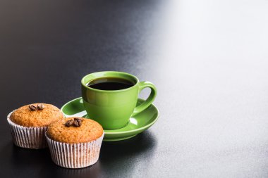 kahve çekirdekleri ile kahve Kupası arka plan