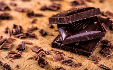 Çikolata arka plan. Fındıklı çikolata