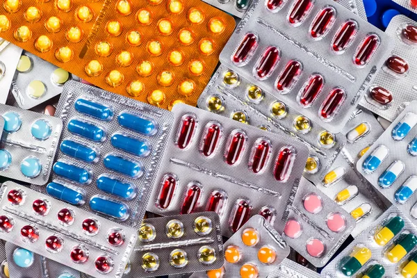 Variedad de medicamentos y medicamentos —  Fotos de Stock