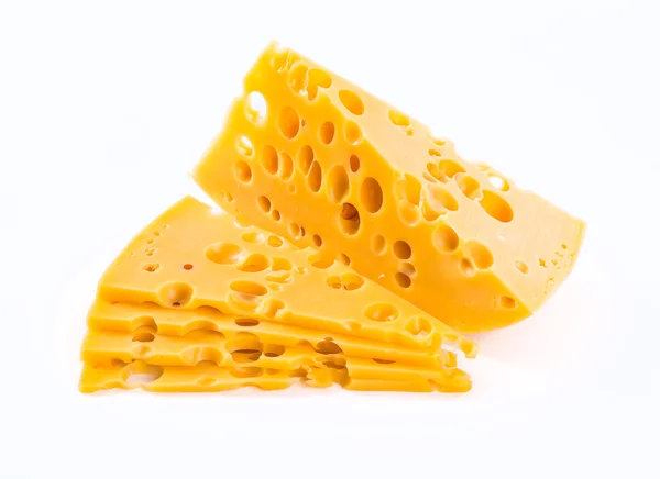 Piece of cheese isolated — Stock Photo, Image