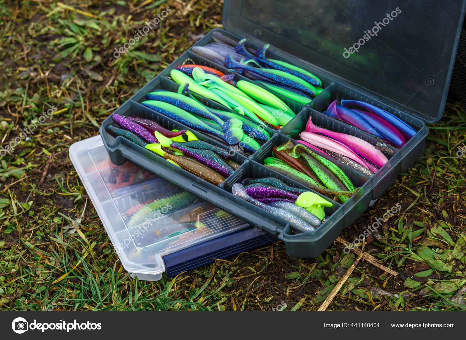 Large Fisherman's Tackle Box Fully Stocked Lures Gear Fishing Fishing Stock  Photo by ©bukhta79 441140404