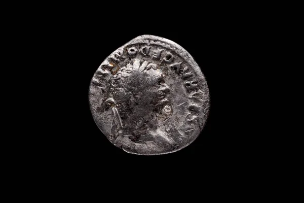 Roman Coin Denarius Nerva Rome Mint Ancient Roman Coin Portrait —  Fotos de Stock