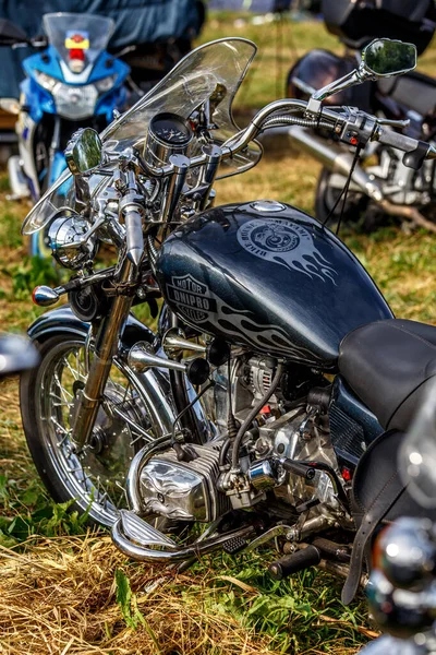 Kaniv Ucrania Junio 2021 Nice Dnepr Vintage Bike Close Festival — Foto de Stock