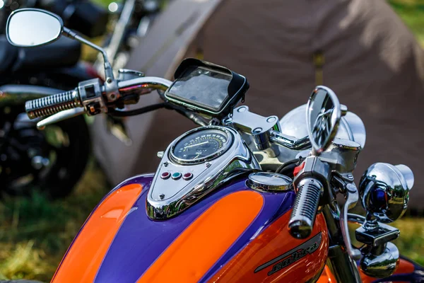 Kaniv Ucrania Junio 2021 Bonita Moto Yamaha Cerca Festival Internacional —  Fotos de Stock
