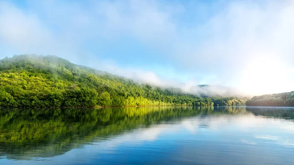 Dniester Grand Canyon Pêche Plein Air Dans Rivière Lever Soleil — Photo