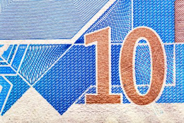 Katarlı 10 Riyal 2020 Banknotes.Lusail Stadyumu, Meşale Kulesi (Aspire Zone), Sidra Tıp ve Eğitim Şehri (Katar Vakfı). Tasarım amaçlı Bonistics.Parça banknotu.