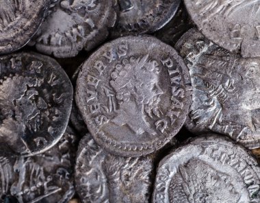 Roma İmparatorluğu'nun antik sikke.