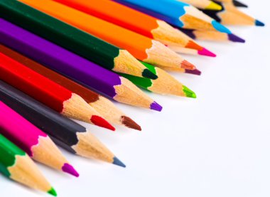 Renkli kalemlerden soyut arkaplan