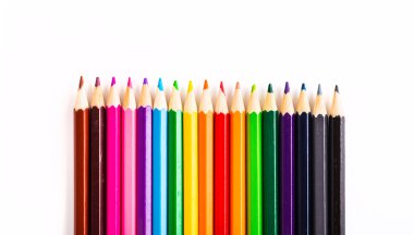 Renkli kalemlerden soyut arkaplan