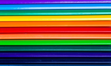 Renkli kalemlerden soyut arkaplan