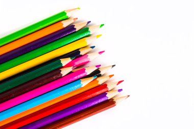 Renkli kalemlerden soyut arkaplan