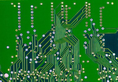 elektronik devre makro fotoğraf. teknoloji sembolü. Yakın u