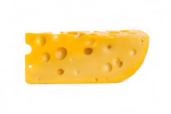 Pedazo de queso aislado — Foto de Stock