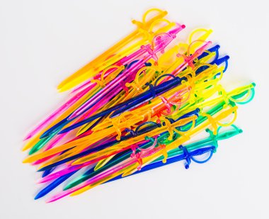 Sandviç için renkli plastik sopa 