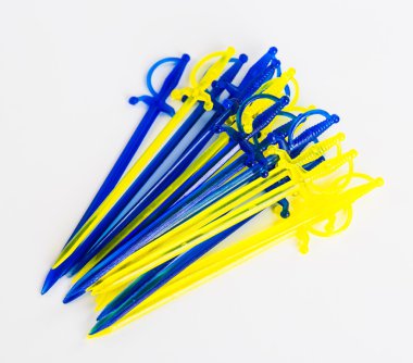 Sandviç için renkli plastik sopa 