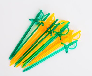 Sandviç için renkli plastik sopa 