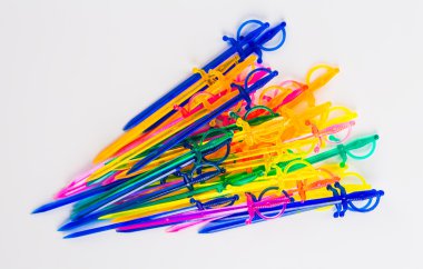 Sandviç için renkli plastik sopa 