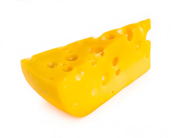 Pedazo de queso aislado — Foto de Stock