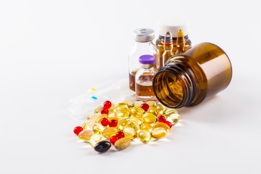 ilaçlar Tablet ve kapsül bir ölçek