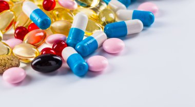 ilaçlar Tablet ve kapsül bir ölçek