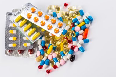 ilaçlar Tablet ve kapsül bir ölçek