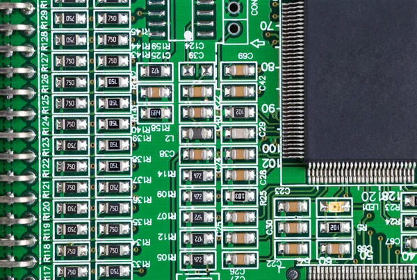 Placa de circuito integrado de um disco rígido — Fotografia de Stock