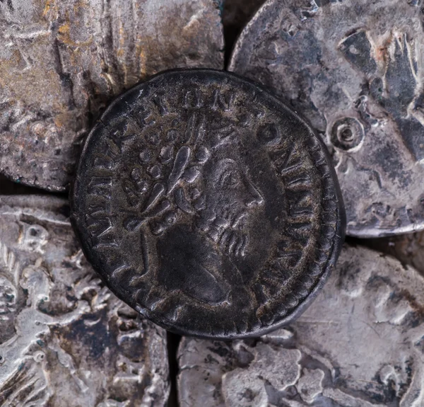 Ancient coin of the Roman Empire. — Stock Photo, Image
