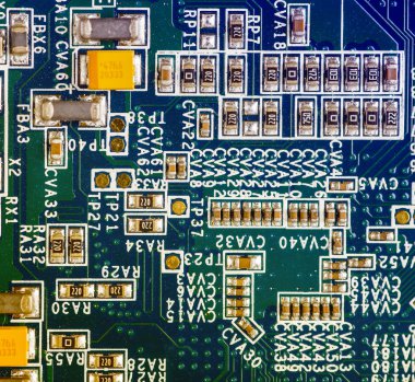  Bilgisayar ana kartının devre kartı arkaplanı
