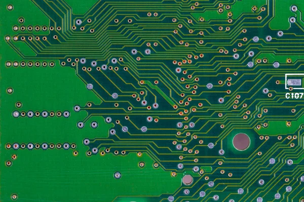 Fond de carte de circuit imprimé de carte mère d'ordinateur — Photo