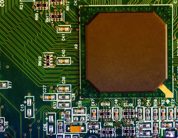 コンピュータマザーボードの回路基板の背景 — ストック写真