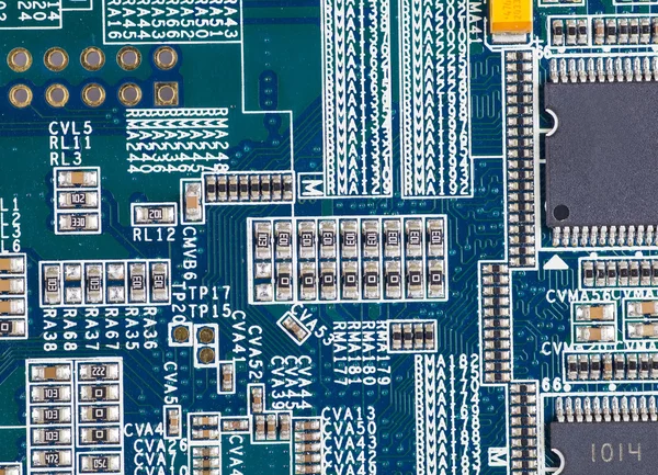 Áramköri tábla háttere számítógép alaplap — Stock Fotó