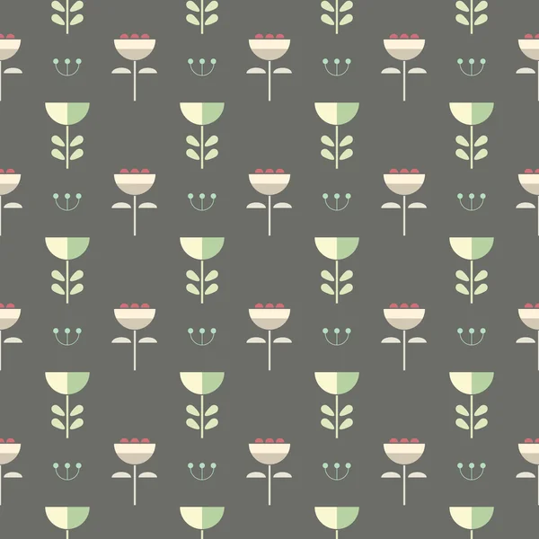 Motif floral scandinave — Image vectorielle