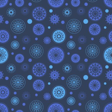 Holiday Background, Snowflake Abstract Background, Snowflake Pattern.
