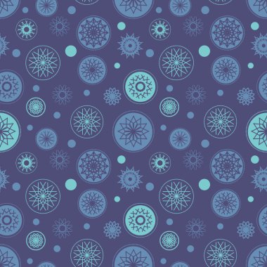 Holiday Background, Snowflake Abstract Background, Snowflake Pattern.