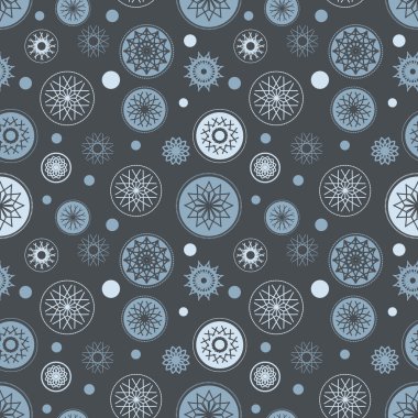 Holiday Background, Snowflake Abstract Background, Snowflake Pattern.