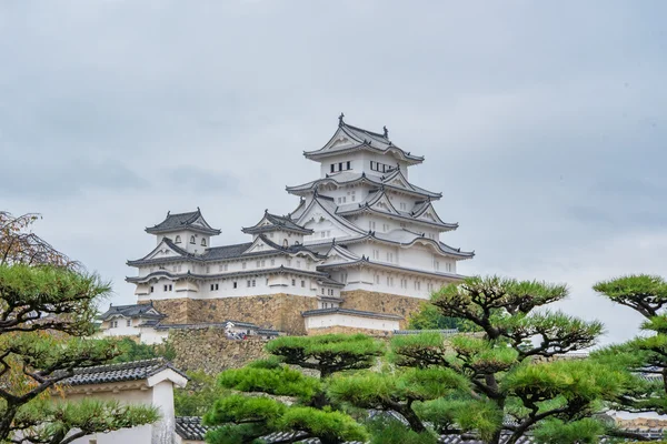 Hrad Himedži v Japonsku, také nazýván bílý hrad Heron — Stock fotografie