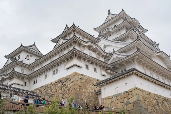 Hrad Himedži v Japonsku, také nazýván bílý hrad Heron — Stock fotografie