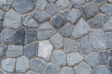 Gary taş duvar yığılmış