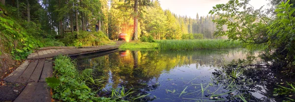 Lake Carpathian Eye, Verhovina, Ukraine — Stock Photo, Image