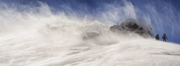 Ураган на вершине горы Смотрич — стоковое фото